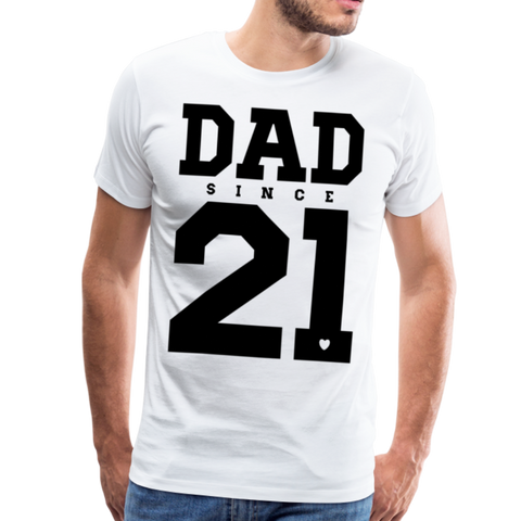 Dad Männer Premium T-Shirt - Weiß