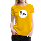Braut Frauen Premium T-Shirt - Sonnengelb