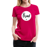 Braut Frauen Premium T-Shirt - dunkles Pink