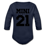 Mini Baby Bio-Langarm-Body - Dunkelnavy