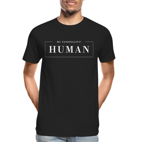 Human Männer Premium Bio T-Shirt - Schwarz
