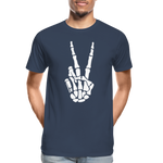 Hand Männer Premium Bio T-Shirt - Navy