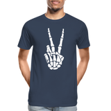 Hand Männer Premium Bio T-Shirt - Navy