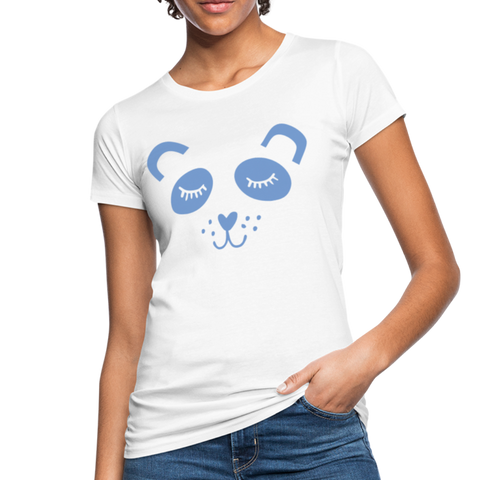 Panda Frauen Bio-T-Shirt - Weiß
