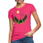 Slow Down Frauen Bio-T-Shirt - Neon Pink