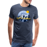 1972 Männer Premium T-Shirt - Blau meliert