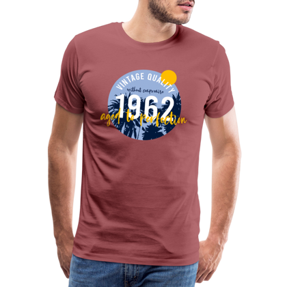 1962 Männer Premium T-Shirt - washed Burgundy