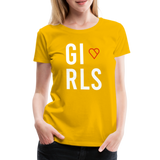 Braut Girls Frauen Premium T-Shirt - Sonnengelb