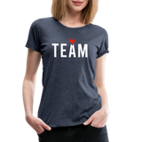 Braut Team Frauen Premium T-Shirt - Blau meliert