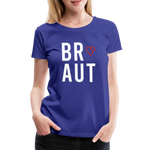 Braut Frauen Premium T-Shirt - Königsblau