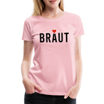 Braut Frauen Premium T-Shirt - Hellrosa