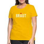 Braut Frauen Premium T-Shirt - Sonnengelb