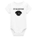 My Big Brother Baby Bio-Langarm-Body - Weiß