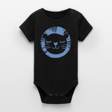 Löwe Baby Bio-Langarm-Body - Schwarz
