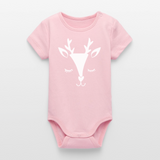 Reh Baby Bio-Langarm-Body - Hellrosa