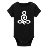 Yoga Symbol Baby Bio-Body - Schwarz