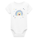 Welcome Little Boy Baby Bio-Langarm-Body - Weiß