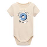Donut Worry Be Happy Baby Bio-Langarm-Body - Naturroh