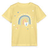 2. Geburtstag Kinder Premium T-Shirt - Gelb Viva 