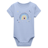 Welcome Little Girl Baby Bio-Langarm-Body - Sky