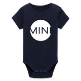 Mini Baby Bio-Langarm-Body - Navy