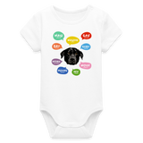 Hundesprache Baby Bio-Body - Weiß
