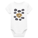 Hundesprache Baby Bio-Body - Weiß