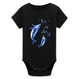Save The Ocean Baby Bio-Body - Schwarz