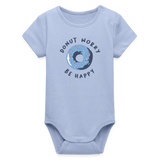 Donut Worry Be Happy Baby Bio-Langarm-Body - Sky