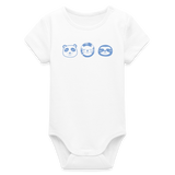 Tiere Baby Bio-Body - Weiß