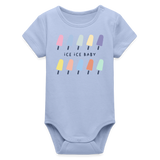 Ice Ice Baby Baby Bio-Langarm-Body - Sky