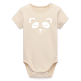 Panda Baby Bio-Langarm-Body - Naturroh