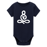 Yoga Symbol Baby Bio-Body - Navy