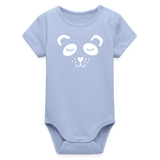 Panda Baby Bio-Langarm-Body - Sky