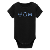 Tiere Baby Bio-Body - Schwarz
