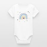Follow The Rainbow Baby Bio-Langarm-Body - Weiß