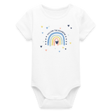 Follow The Rainbow Baby Bio-Langarm-Body - Weiß
