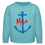 Moin Kinder Bio Sweatshirt - Pastelltürkis