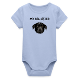 My Big Sister Baby Bio-Langarm-Body - Sky
