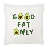 Good Fat Only Avocado Sofakissen mit Füllung 44 x 44 cm - Naturweiß