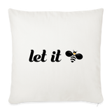 Let It Bee Sofakissen mit Füllung 44 x 44 cm - Naturweiß