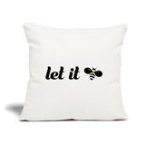Let It Bee Sofakissen mit Füllung 44 x 44 cm - Naturweiß