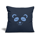 Panda Sofakissen mit Füllung 44 x 44 cm - Navy