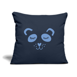 Panda Sofakissen mit Füllung 44 x 44 cm - Navy