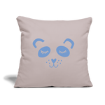 Panda Sofakissen mit Füllung 44 x 44 cm - helles Taupe