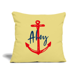 Ahoy Sofakissen mit Füllung 44 x 44 cm - Hellgelb