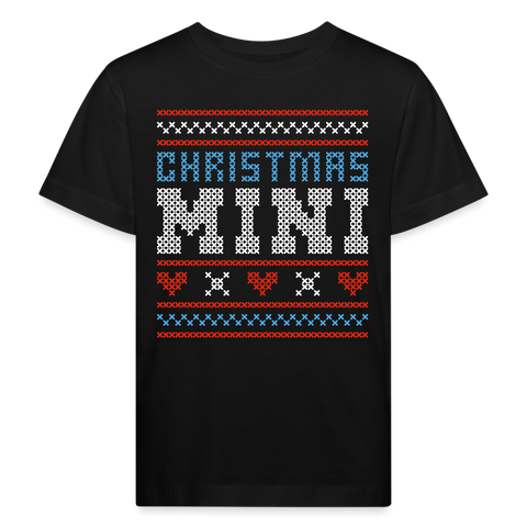 Weihnachten Kinder Bio-T-Shirt - Schwarz