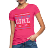 Weihnachten Frauen Bio-T-Shirt - Neon Pink