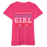 Weihnachten Frauen Bio-T-Shirt - Neon Pink