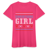 Weihnachten Frauen Bio-T-Shirt - Neon Pink